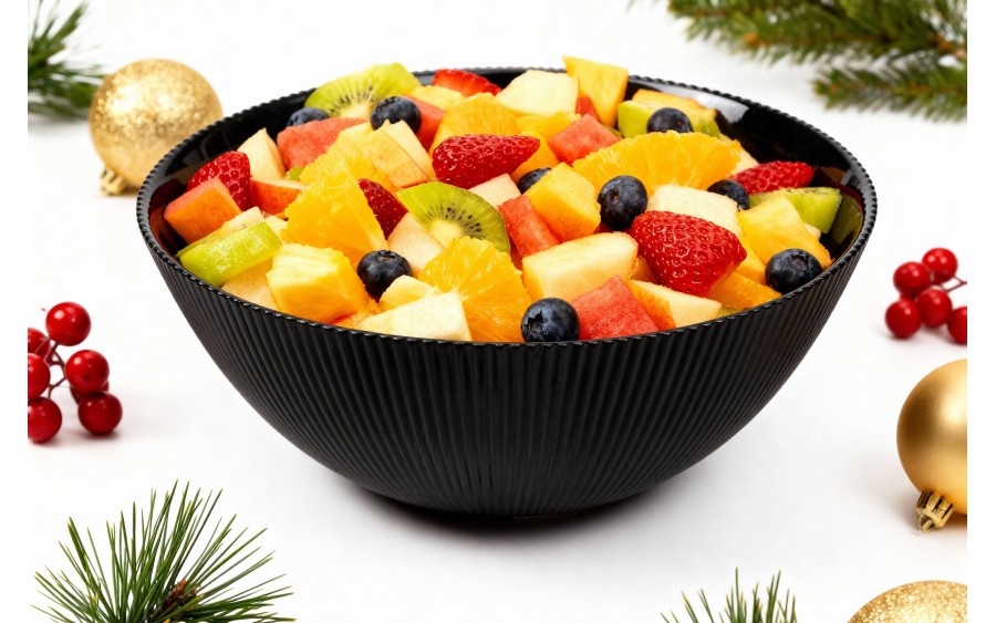 Salaterka szklana 20,3 cm Aurora Black