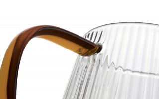 Czajnik 1 L ze szklanym filtrem Justin Amber