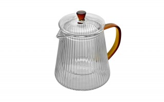 Czajnik 1 L ze szklanym filtrem Justin Amber