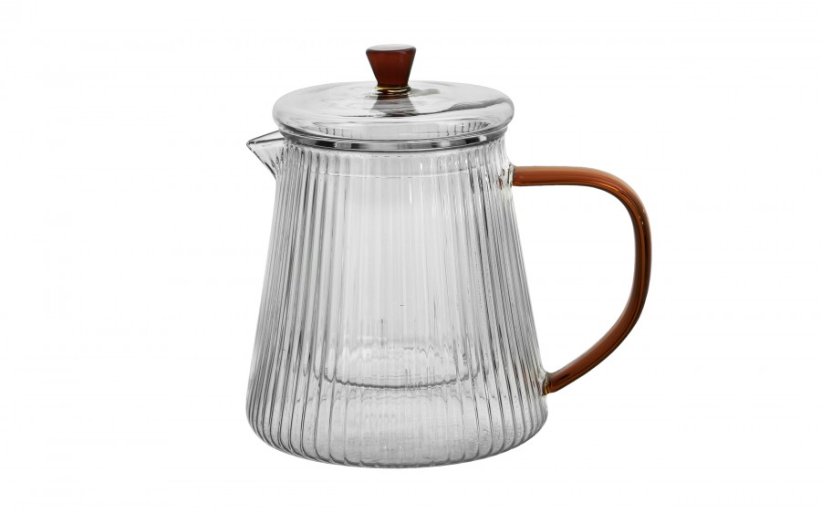 Czajnik 1 L ze szklanym filtrem Justin Amber