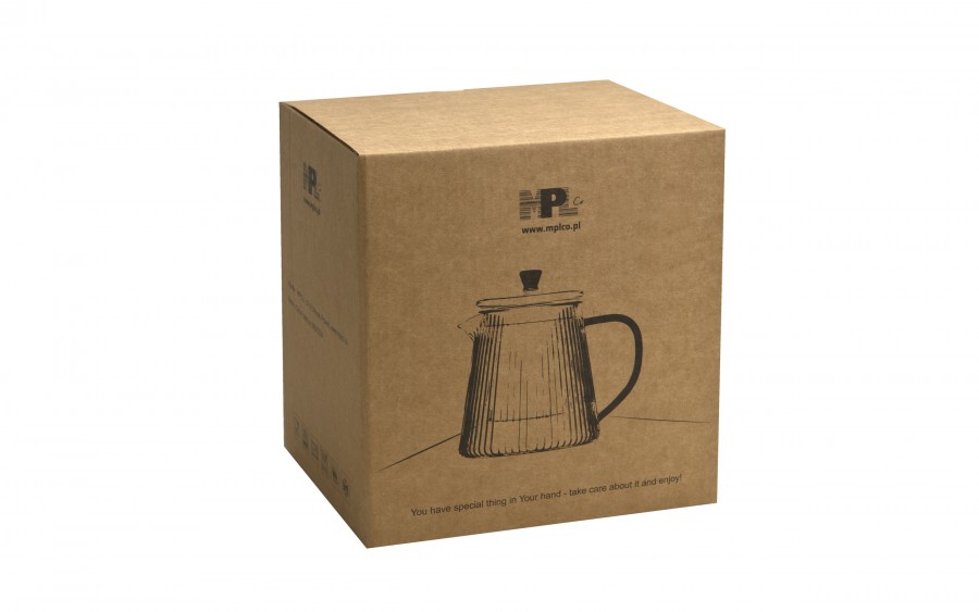 Czajnik 1 L ze szklanym filtrem Justin Amber