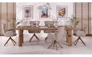 Stół rozkładany Melton 200-300x110x76cm Orzech Jasny