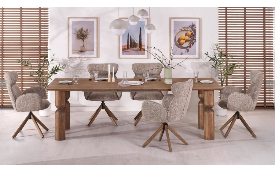 Stół rozkładany Melton 200-300x110x76cm Orzech Jasny