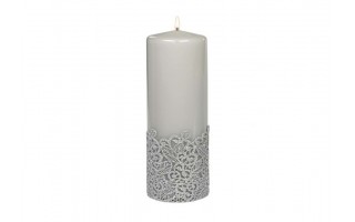 Świeca pieńkowa 20 cm Koronka j. popiel lakierowana