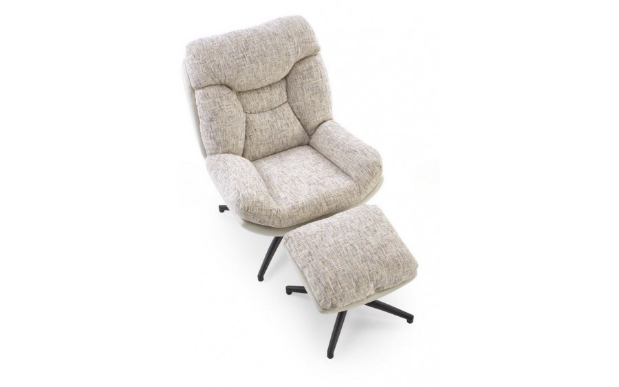 Fotel z podnóżkiem Kronos