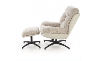 Fotel z podnóżkiem Kronos