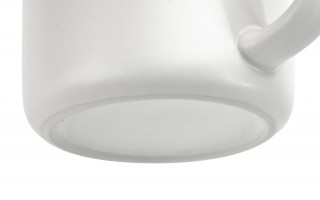 Kubek ceramiczny 355 ml biały z brązowym środkiem