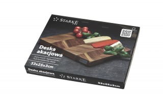 Deska do krojenia i serwowania 33x25 cm akacjowa Starke Pro
