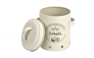 Komplet 3 pojemników do przechowywania Ziemniaki Cebula Czosnek kremowy