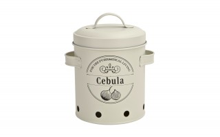 Komplet 3 pojemników do przechowywania Ziemniaki Cebula Czosnek kremowy