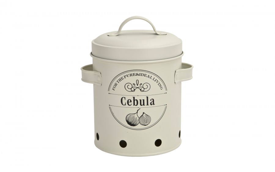Komplet 3 pojemników do przechowywania Ziemniaki Cebula Czosnek kremowy