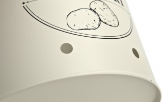 Komplet 3 pojemników do przechowywania Ziemniaki Cebula Czosnek kremowy