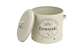 Komplet 3 pojemników do przechowywania Ziemniaki Cebula Czosnek kremowy