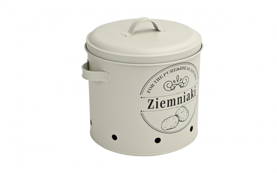 Komplet 3 pojemników do przechowywania Ziemniaki Cebula Czosnek kremowy