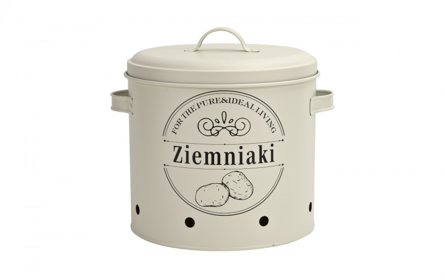 Komplet 3 pojemników do przechowywania Ziemniaki Cebula Czosnek kremowy