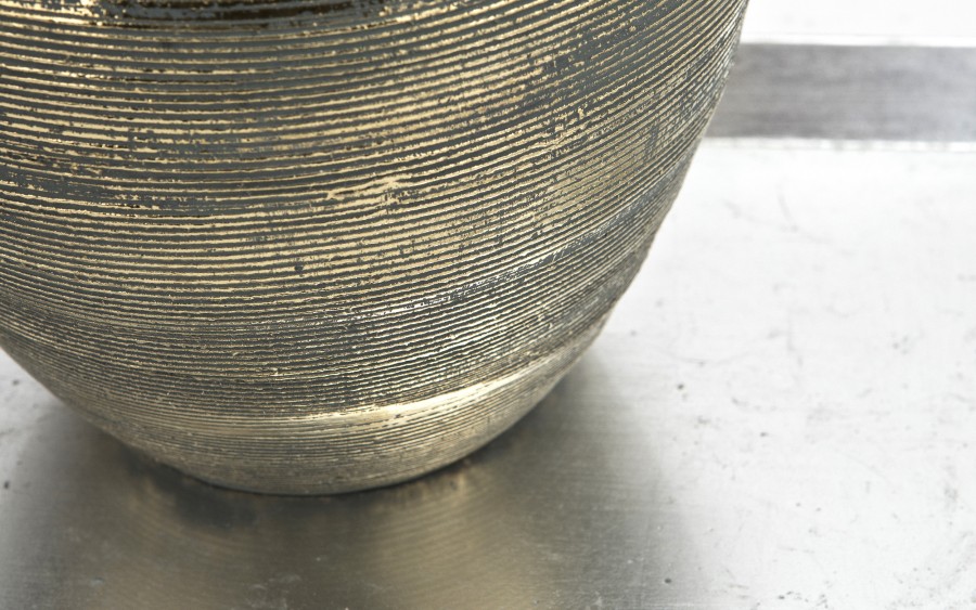 Wazon ceramiczny niebiesko-złoty 32 cm AP171398