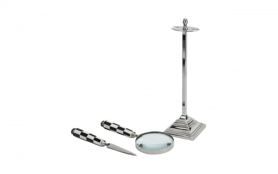 Zestaw prezentowy do listów lupa + nożyk na stojaku 182409