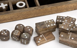 Zestaw do gry Kółko i Krzyżyk + Domino