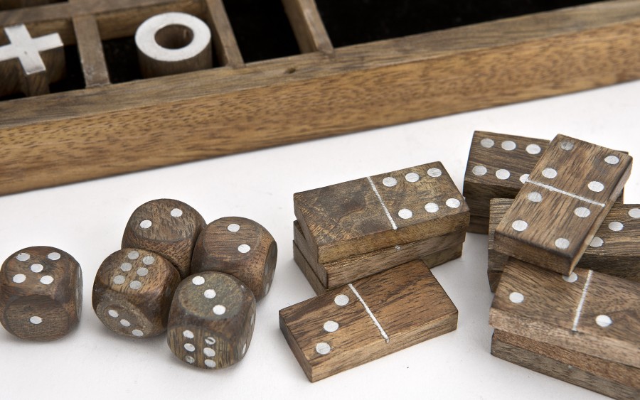 Zestaw do gry Kółko i Krzyżyk + Domino