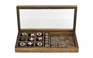 Zestaw do gry Kółko i Krzyżyk + Domino