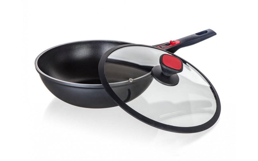 Wok 30 cm Advantage patelnia z pokrywą
