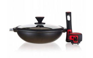 Wok 30 cm Advantage patelnia z pokrywą