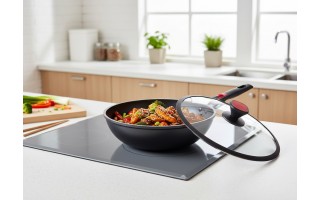 Wok 30 cm Advantage patelnia z pokrywą