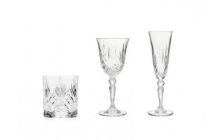Zestaw kieliszków i szklanek 18 el. Melodia szkło kryształowe