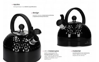 Czajnik tradycyjny z gwizdkiem 3 L Lavena Zwieger