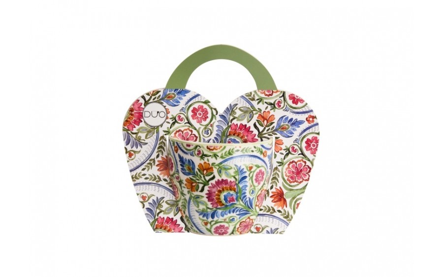 Kubek porcelanowy 460 ml Mayflower w koszyczku