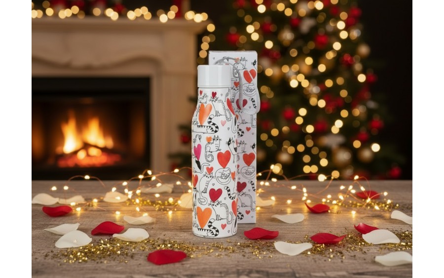 Butelka termiczna 500 ml Koci Świat Serce