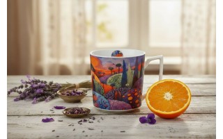 Duży kubek porcelanowy 750 ml Modern Bubbly Hills