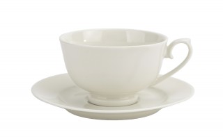 Filiżanka porcelanowa 240 ml + spodek Krem P2388