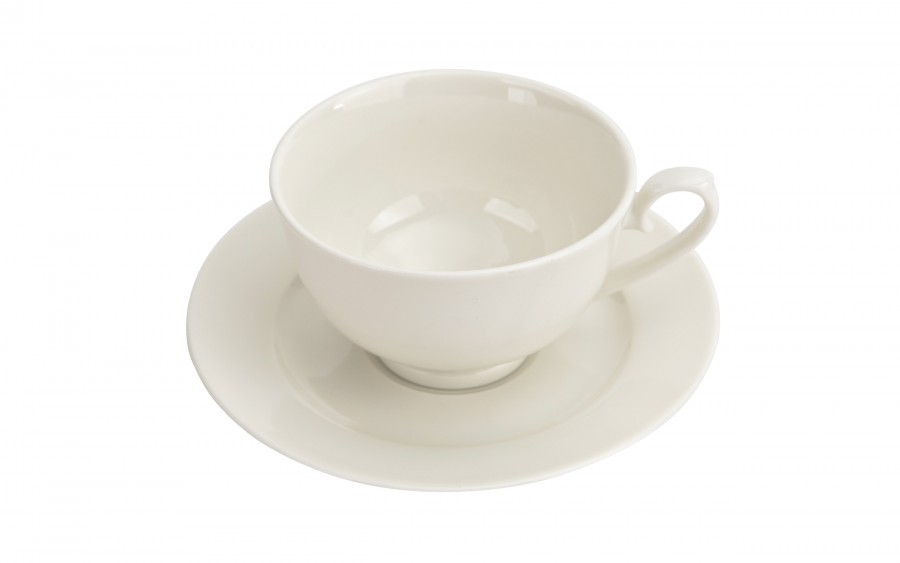 Filiżanka porcelanowa 240 ml + spodek Krem P2388