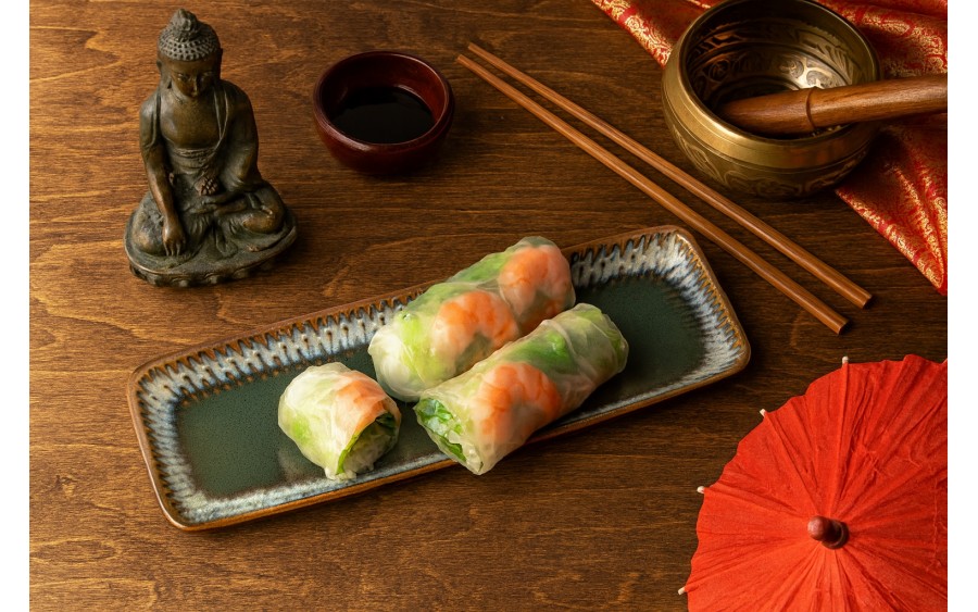 Półmisek prostokątny 25 cm Ombres Turquoise