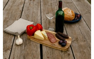 Deska do krojenia i serwowania akacjowa 45 x 15 x 2 cm