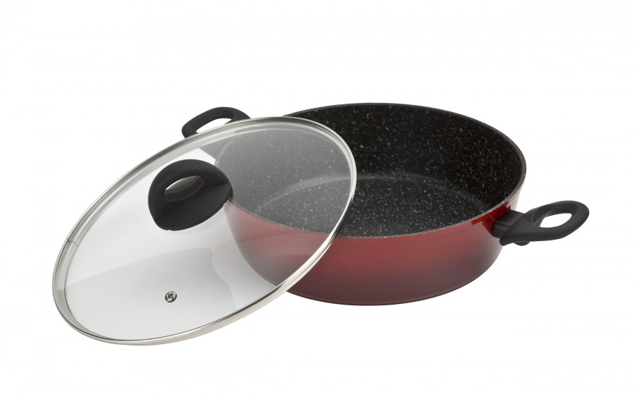 Patelnia głęboka 28 cm Crispy Red Big