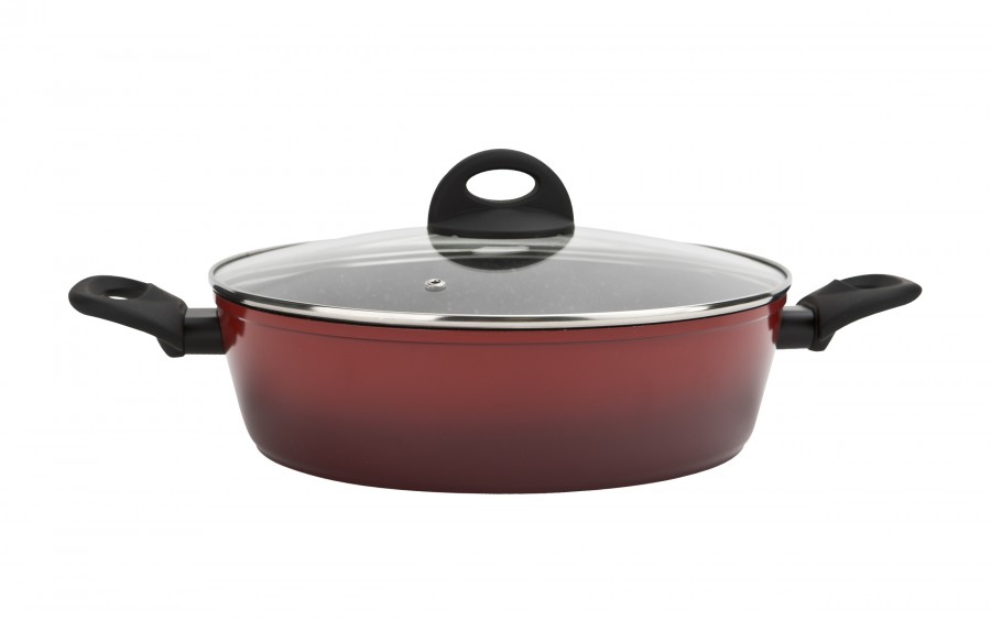 Patelnia głęboka 28 cm Crispy Red Big