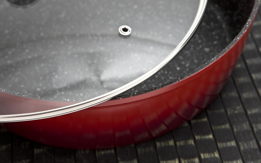 Patelnia głęboka 28 cm Crispy Red Big