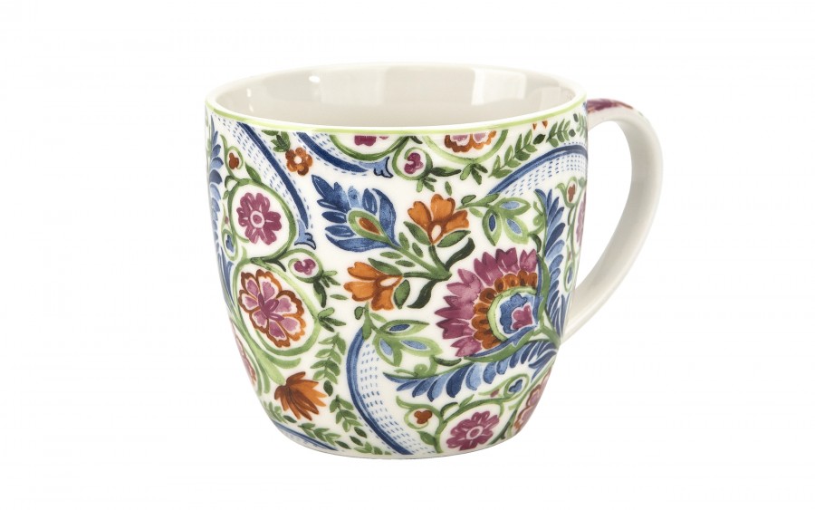 Kubek porcelanowy 460 ml Mayflower w koszyczku