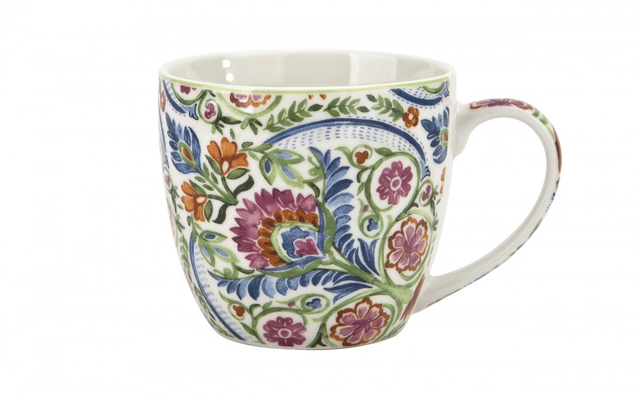 Kubek porcelanowy 460 ml Mayflower w koszyczku