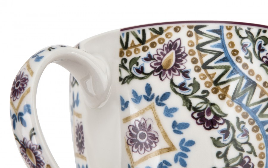 Kubek porcelanowy 460 ml Estrella w koszyczku