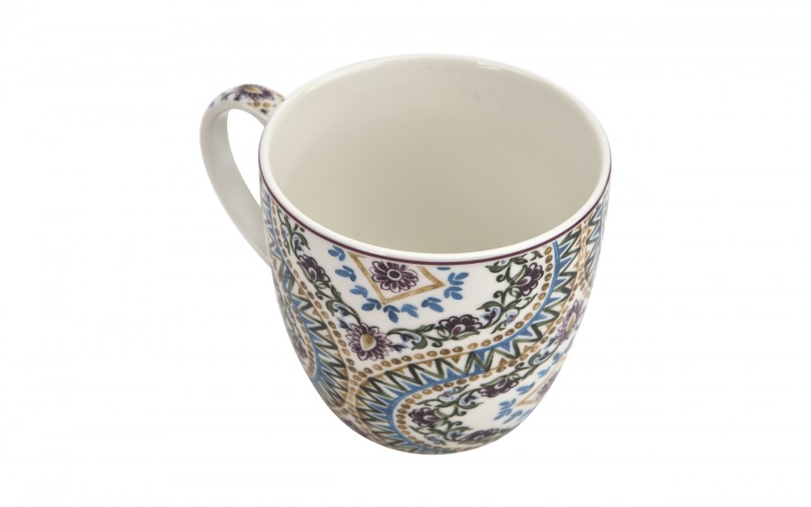 Kubek porcelanowy 460 ml Estrella w koszyczku