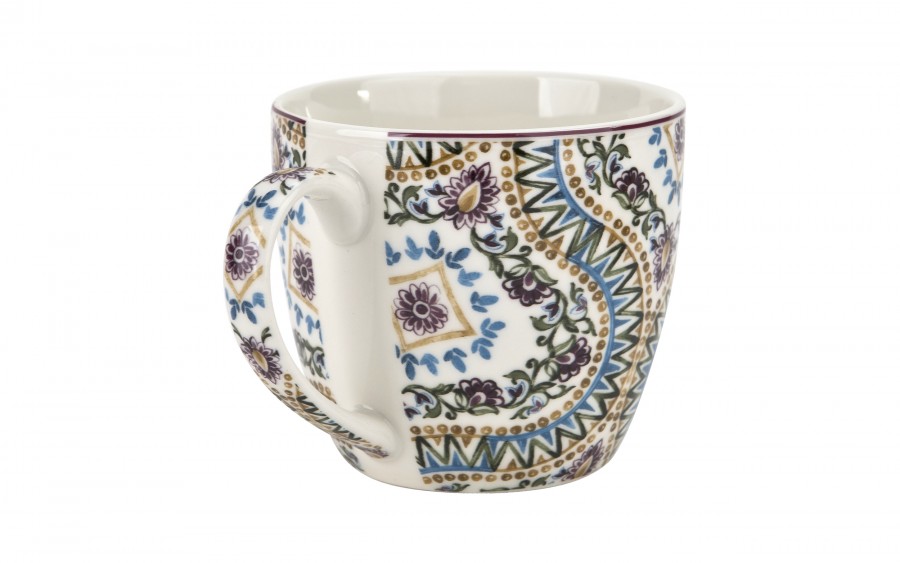 Kubek porcelanowy 460 ml Estrella w koszyczku