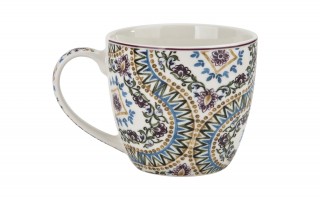 Kubek porcelanowy 460 ml Estrella w koszyczku