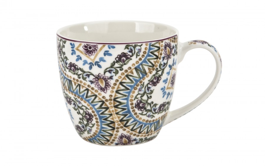 Kubek porcelanowy 460 ml Estrella w koszyczku