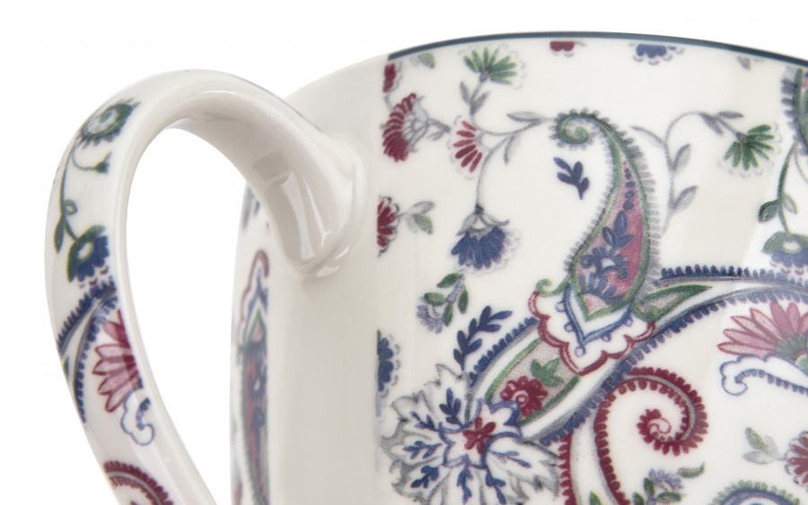 Kubek porcelanowy 460 ml Liberty w koszyczku