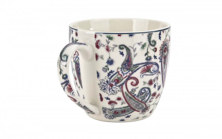 Kubek porcelanowy 460 ml Liberty w koszyczku
