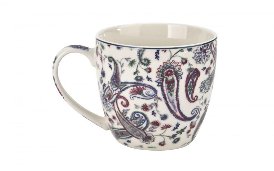 Kubek porcelanowy 460 ml Liberty w koszyczku