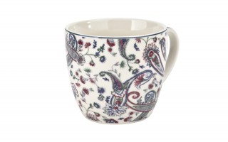Kubek porcelanowy 460 ml Liberty w koszyczku